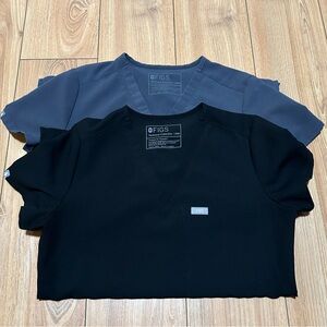 XXS Women’s Fig Scrub Tops Technical Collection Lot of Two